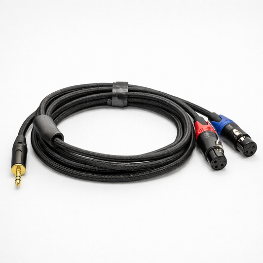 Mini-jack for stereo XLR (F) 3 meters